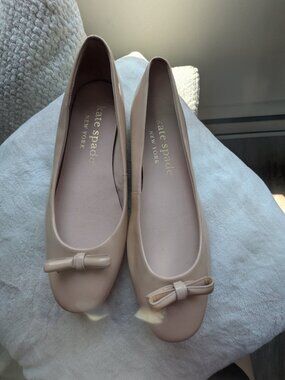 kate spade nude flats